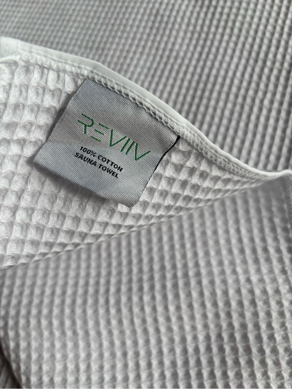 REVIIV 100% Cotton White Sauna Towel